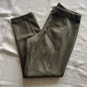 Women's Elastic Waist TAHARI Suede Dress Pants - Sz. L
